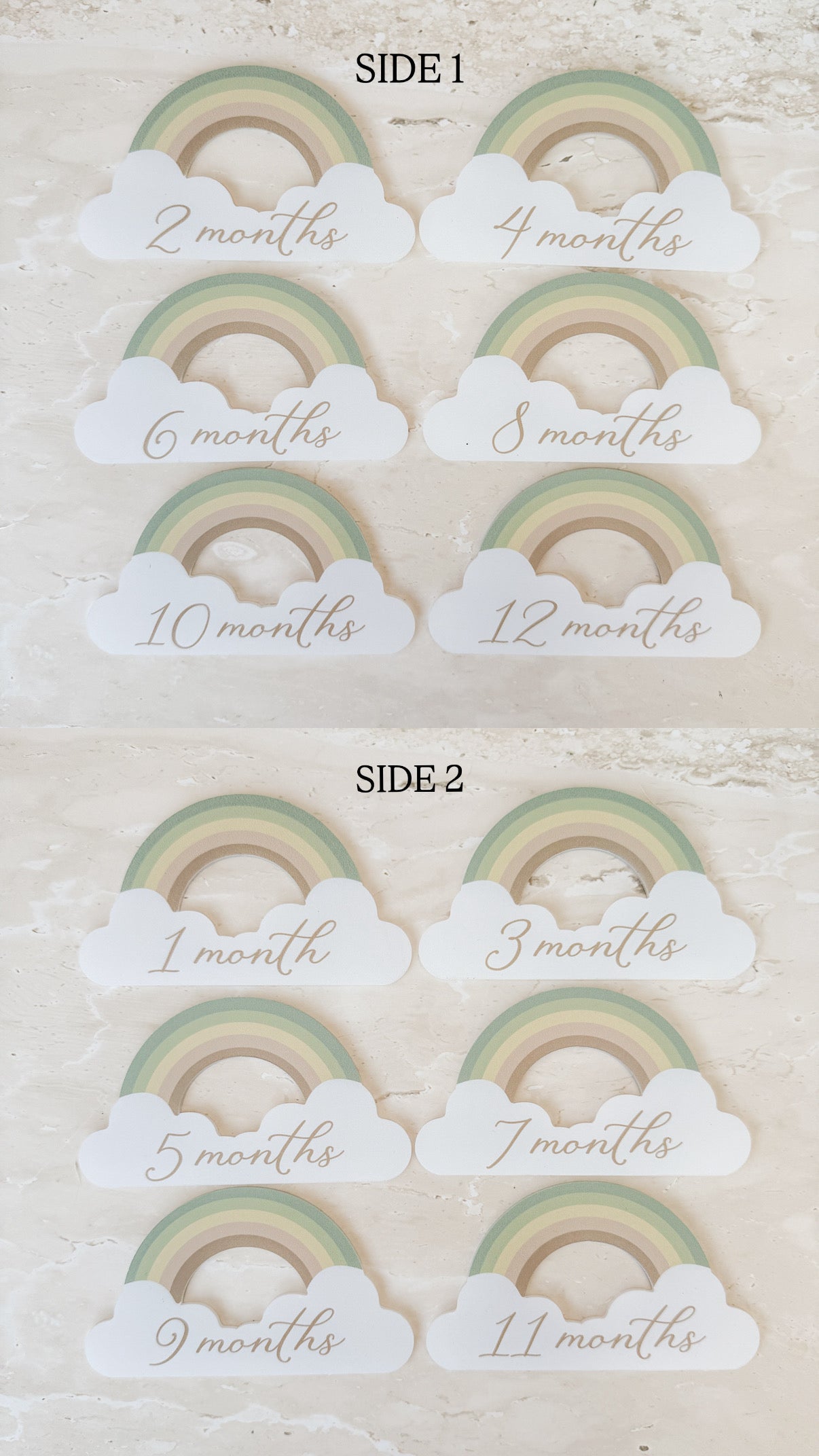 Rainbow Baby Milestone Collection