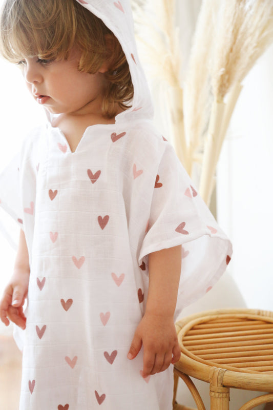 Love Hooded Poncho