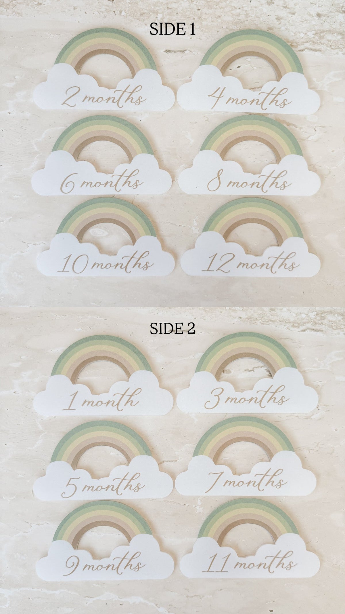 Rainbow Baby Milestone Collection