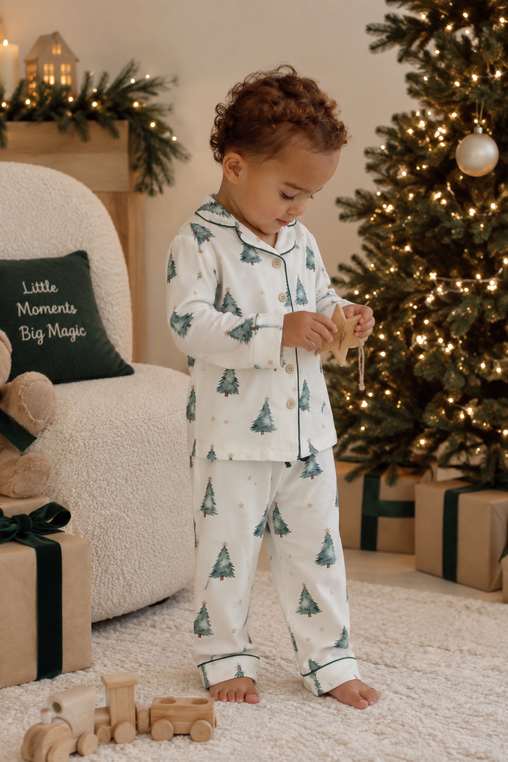 Kids Christmas PJ - Forest Nights