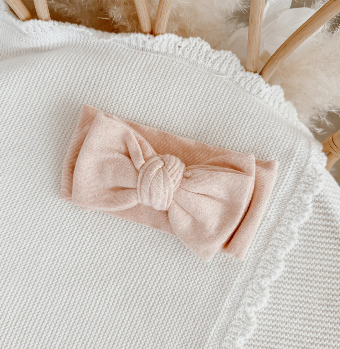 Knit Topknot - Pink Lemonade