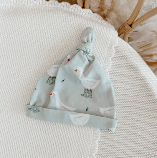 Knotted Cotton Beanie - Puddle Duck