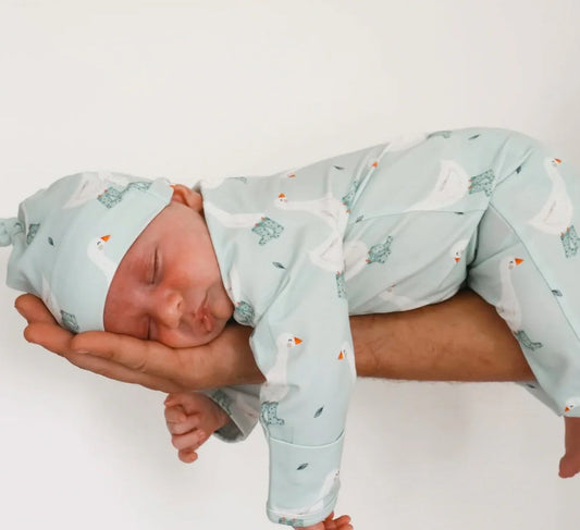 Knotted Cotton Beanie - Puddle Duck