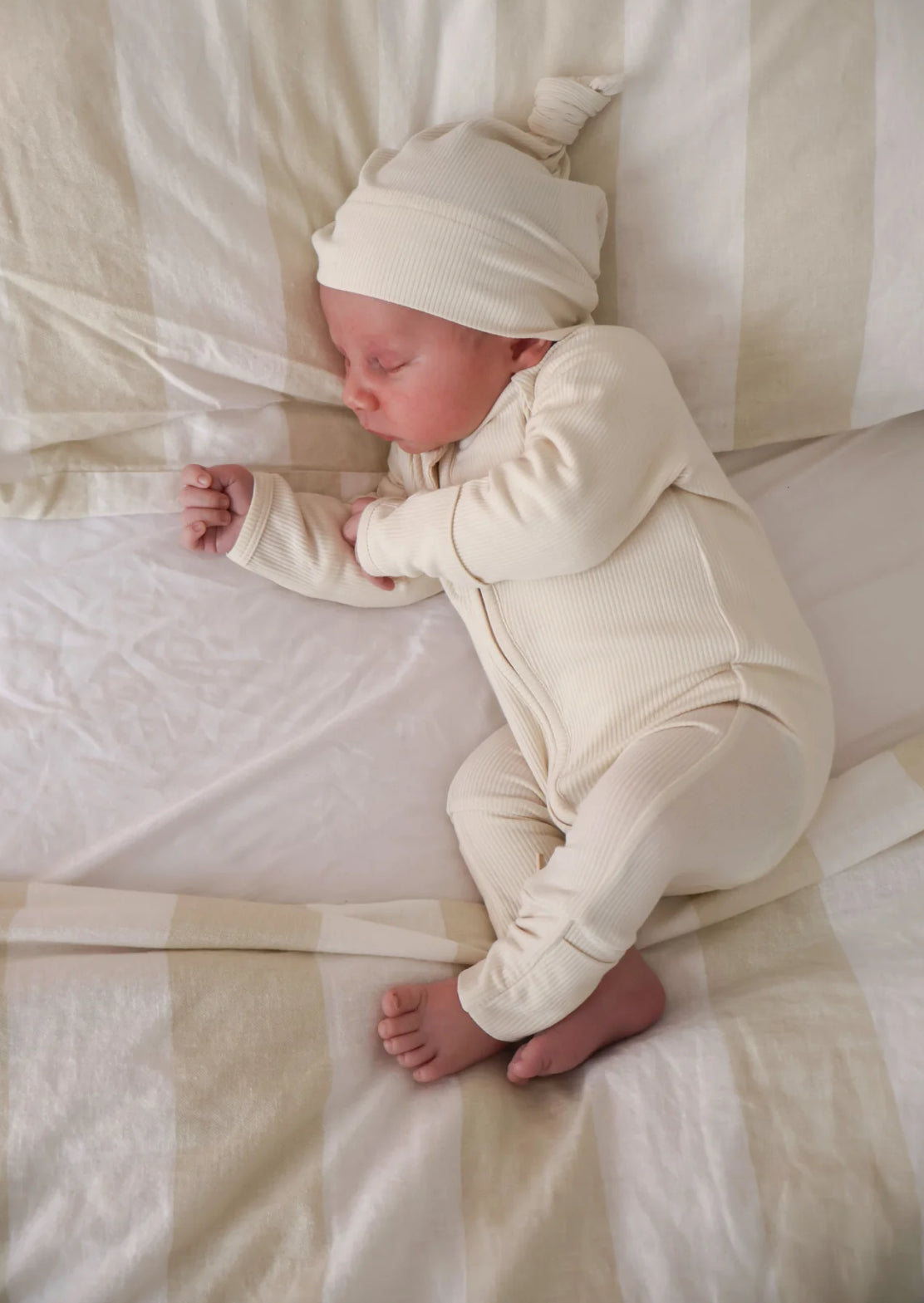 Cotton Growsuit - Vanilla Bean