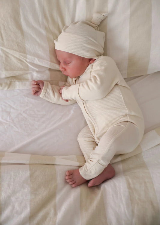 Cotton Growsuit - Vanilla Bean