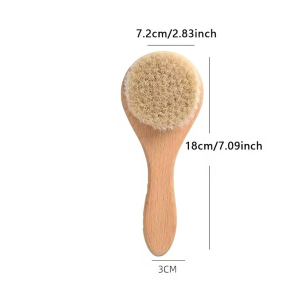 Wooden Baby Hairbrush | Natural Soft Bristles