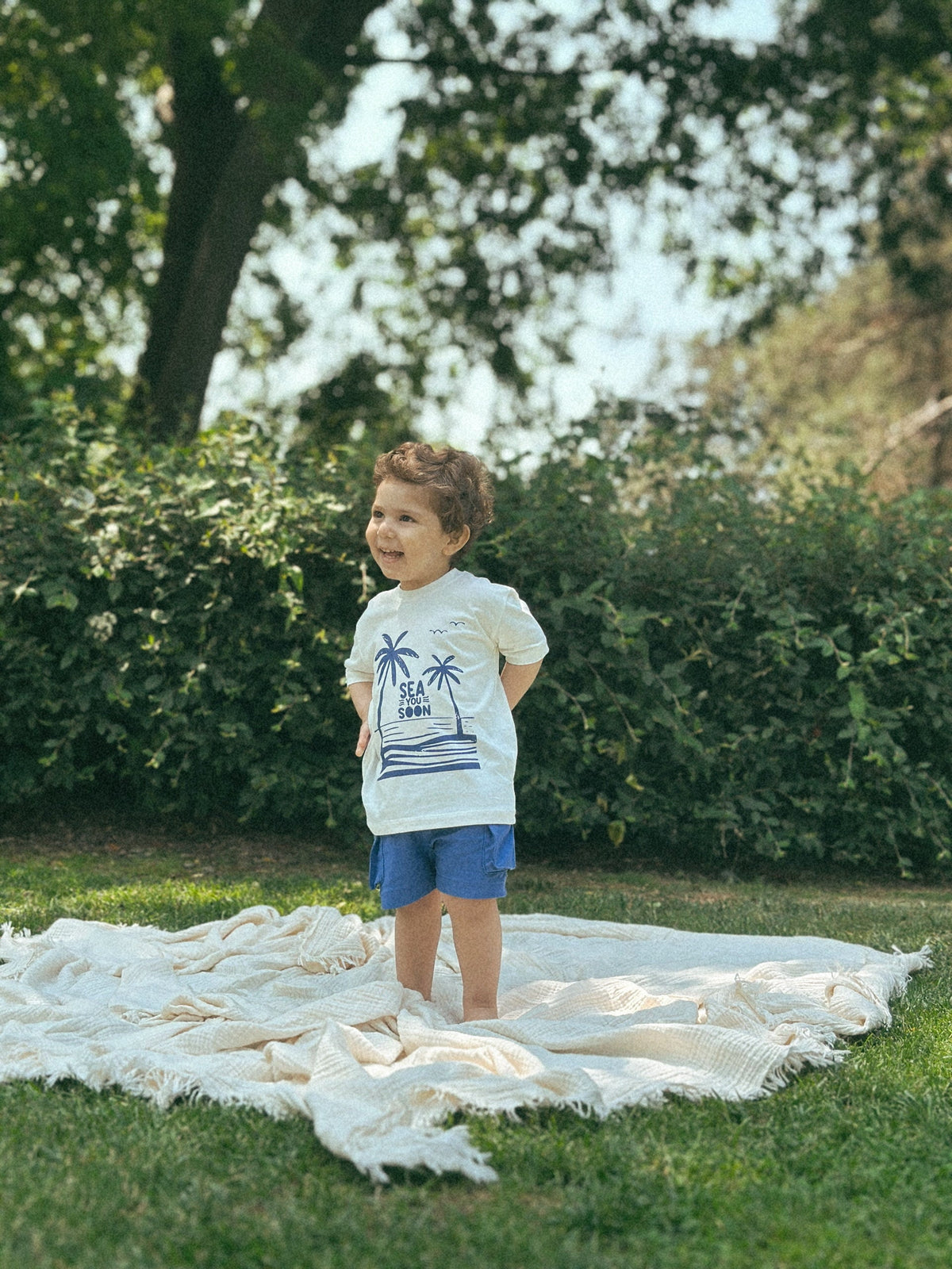Cargo Shorts Printed T-shirt Set