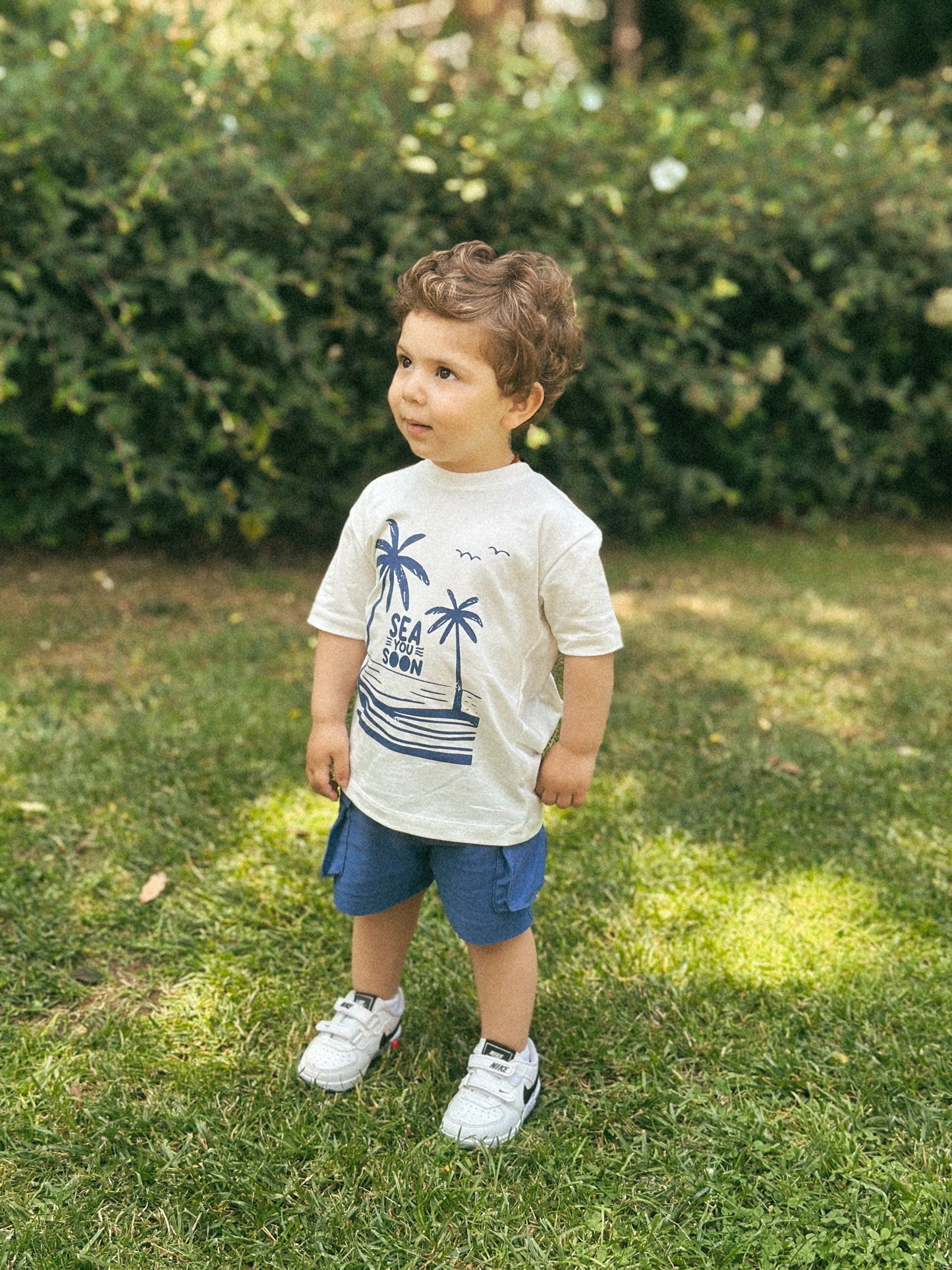 Cargo Shorts Printed T-shirt Set