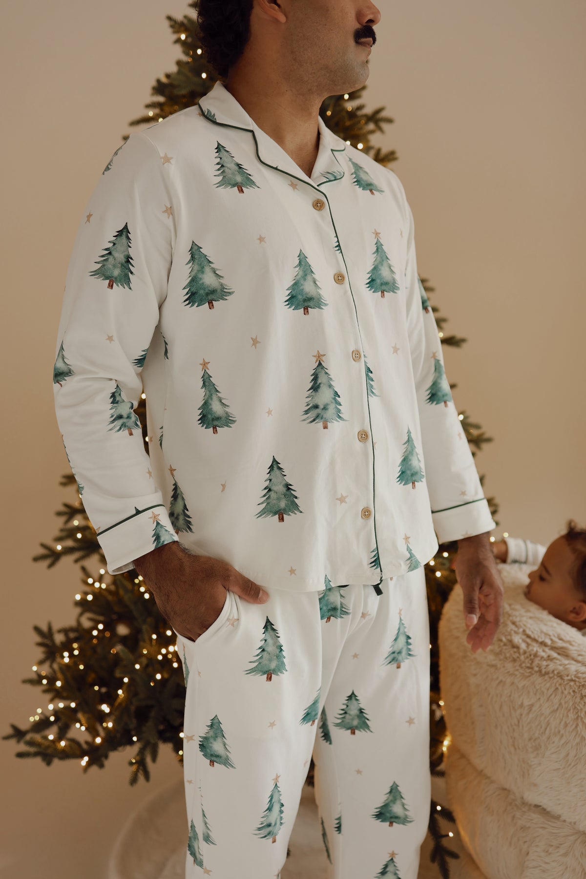 Men's Christmas PJS - Forest Nights