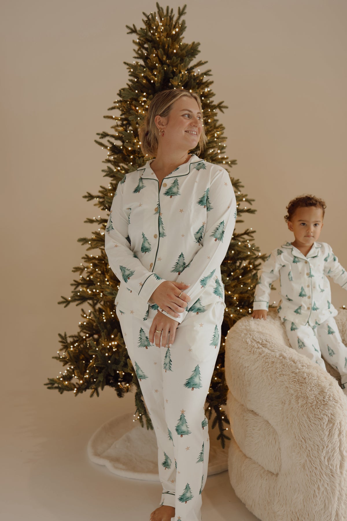 Ladies Christmas PJS - Forest Nights