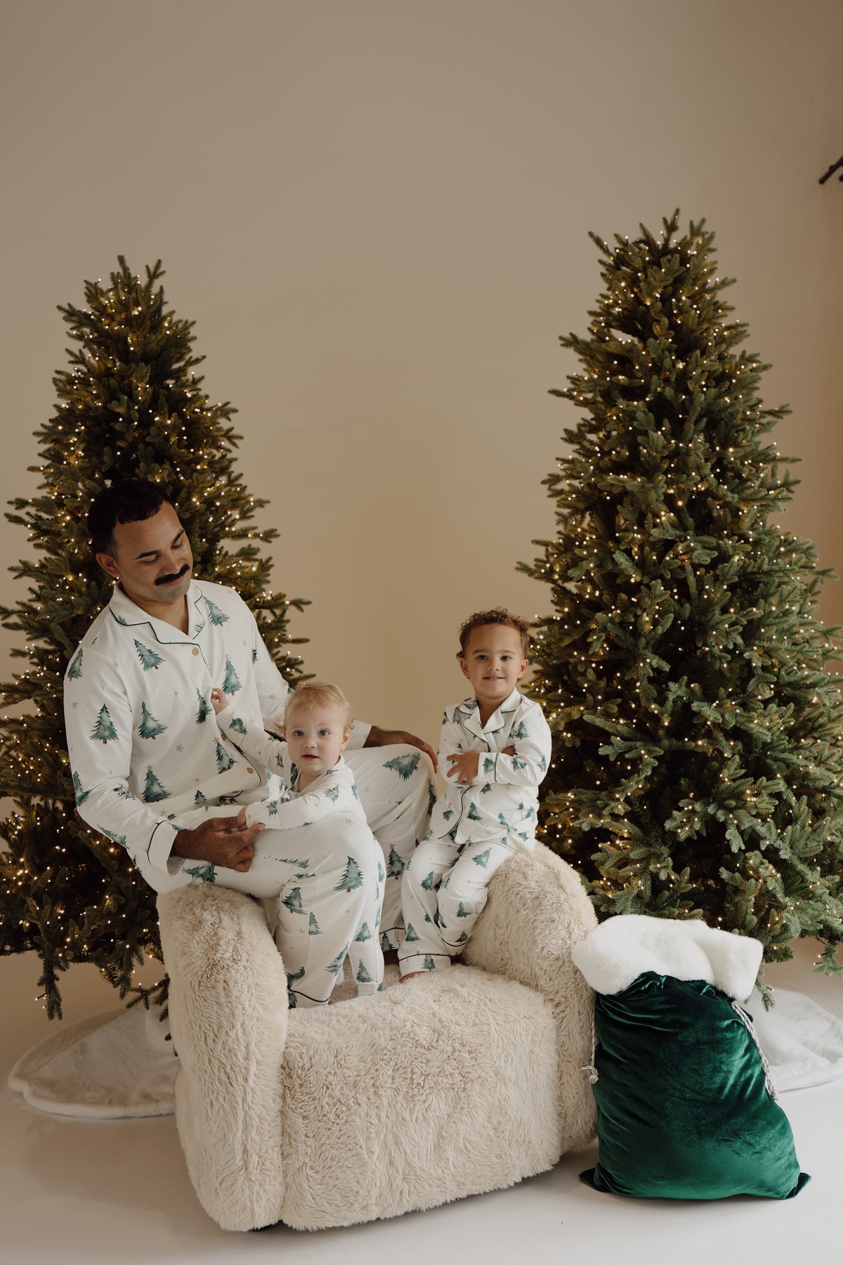 Men's Christmas PJS - Forest Nights