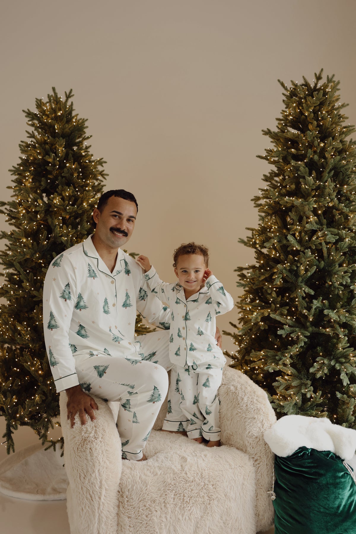 Men's Christmas PJS - Forest Nights