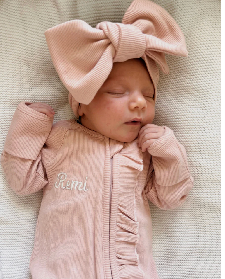 Cotton Growsuit - Dusty Pink