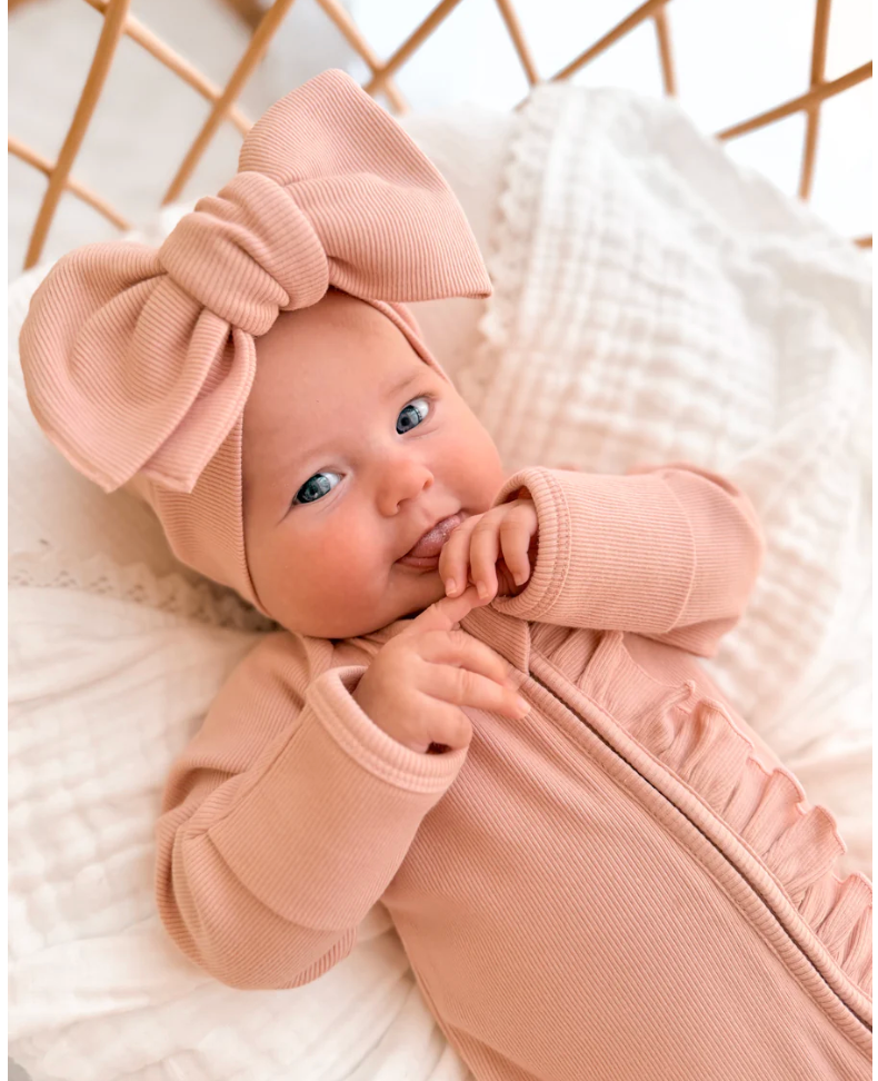 Cotton Growsuit - Dusty Pink
