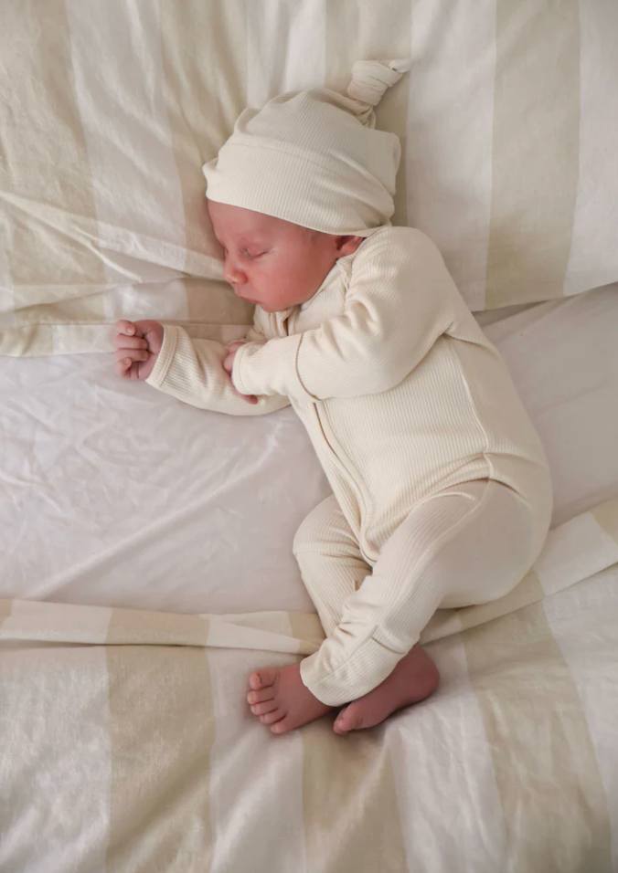 Cotton Growsuit - Vanilla Bean